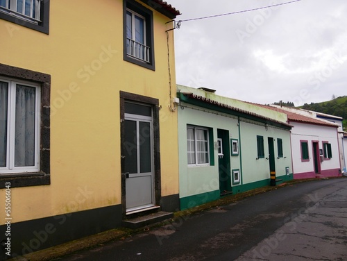 Maison typique de la ville de Furnas sur l'île de Sao Miguel dans l'archipel des Açores au Portugal. Europe