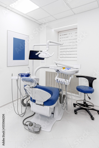 Interior of a dentist s office and special equipment