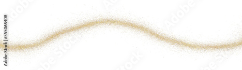 Принти на полотні Wavy golden horizontal stripe, plume crumbs