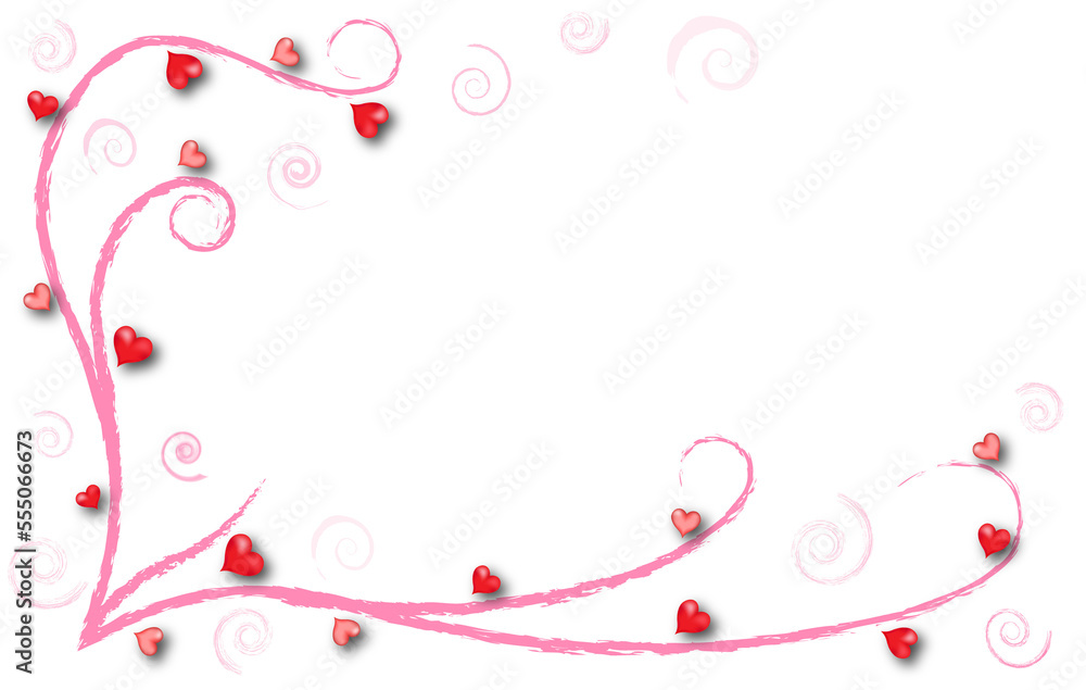 beautiful abstract background of red painted hearts, for Valentine's day beautiful abstract background of red painted hearts, for Valentine's day