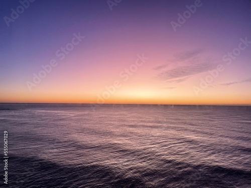 sunset over the sea