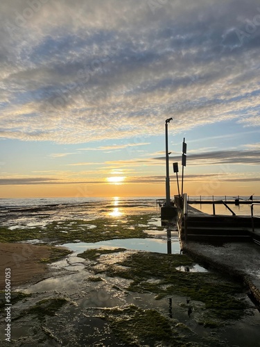 sunset on the beach