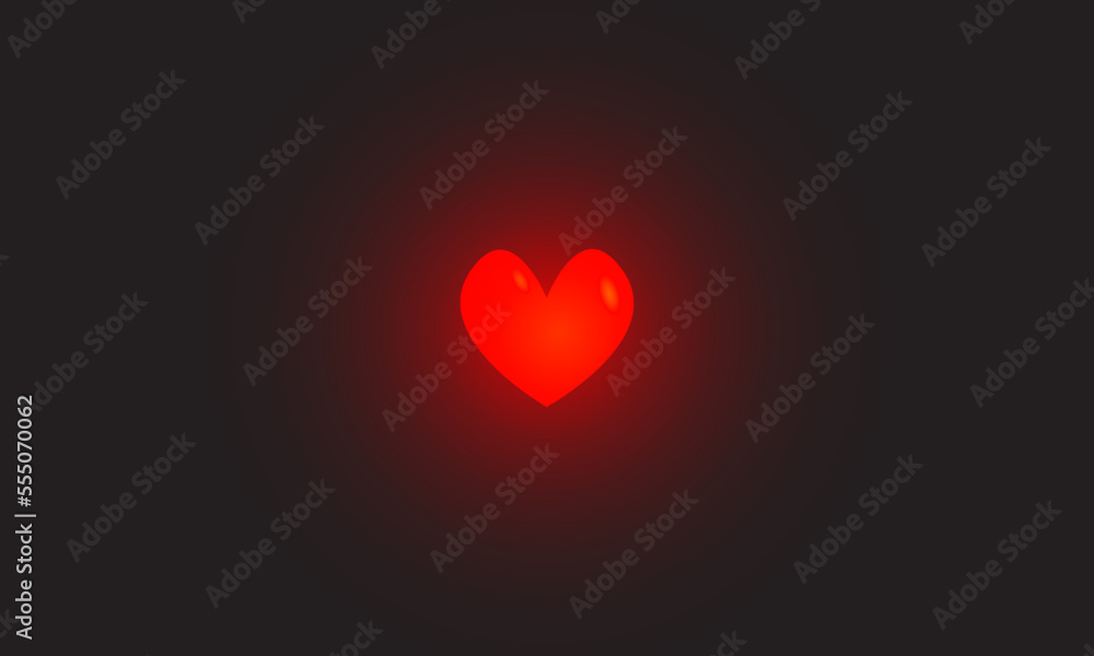 Heart love background. Vector illustration.