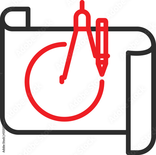 Construction map Vector Icon
