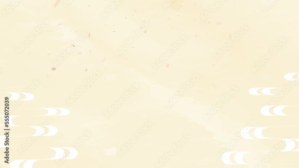 流水模様と桜吹雪の背景アニメーションビデオ 流水模様と桜吹雪の背景アニメーションビデオ