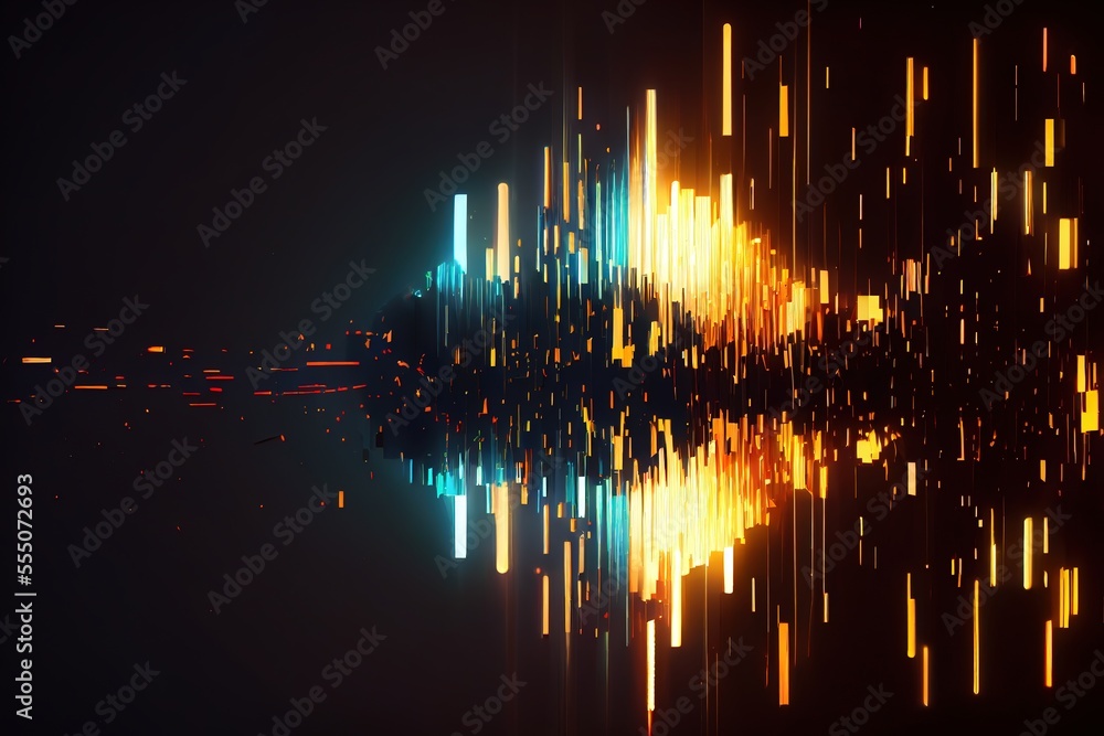 Abstract glitch background. Generative art Abstract glitch background. Generative art