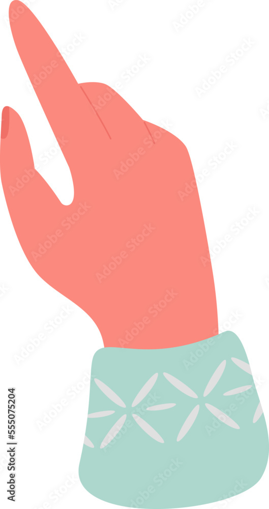 Obraz premium Hand flat icon Finger touch