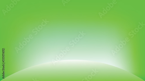 Abstract mint color gradient spotlight room texture background. Studio wall color green light and empty space