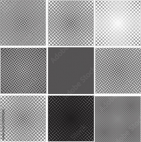 Seamless pattern with lines.Unusual poster Design .Black Vector stripes .Geometric shape. Endless texture  © miloje