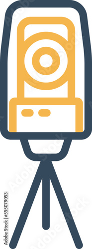 Theodolite Vector Icon
