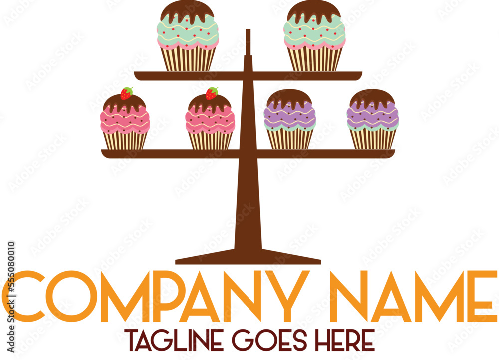 Cupcake stand logo