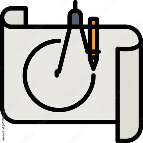 Construction map Vector Icon
