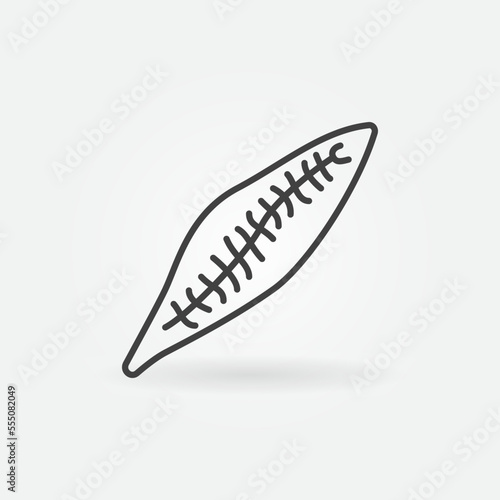 Trematoda vector concept icon in outline style