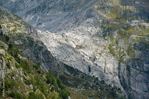 Rhonegletscher am Furkapass, Kanton Wallis, Schweiz