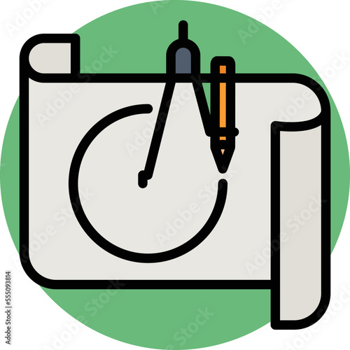 Construction map Vector Icon
