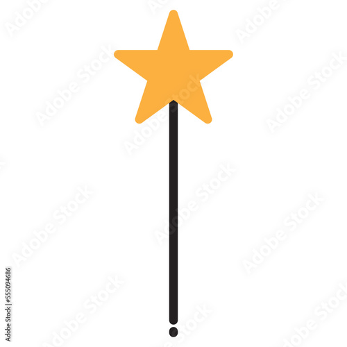 Illustraiton of Star Wand design Icon