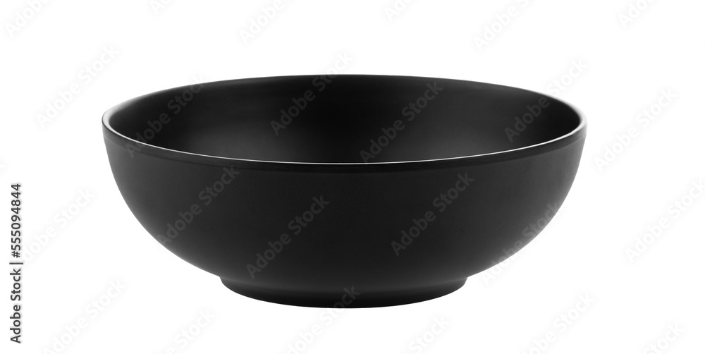 Black ceramic bowl isolated on transparent png Black ceramic bowl isolated on transparent png