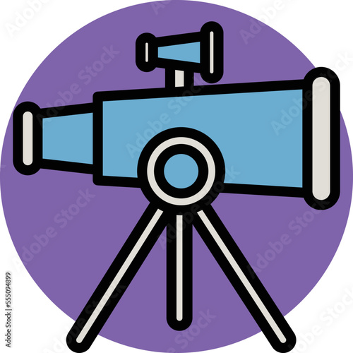 Telescope Vector Icon

