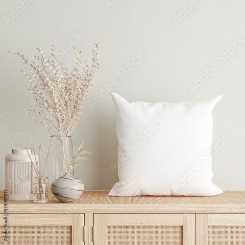 White Pillow | Blank Pillow | Pillow Mockup | Pillow | Interior Pillow | Pillows Mockup | Pillow Mock-up photo