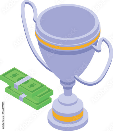 Esport cup icon isometric vector. Sport gamer. Cyber event
