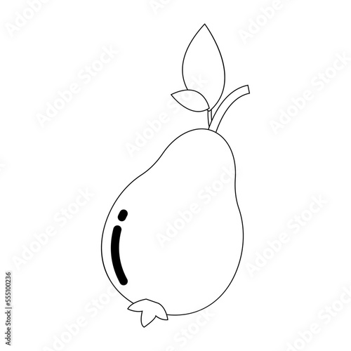 guava icon illustration vector