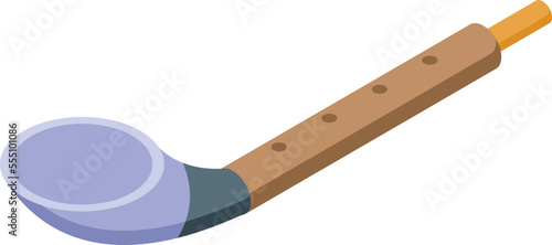 Tribe flute icon isometric vector. Ethnic culture. Native totem