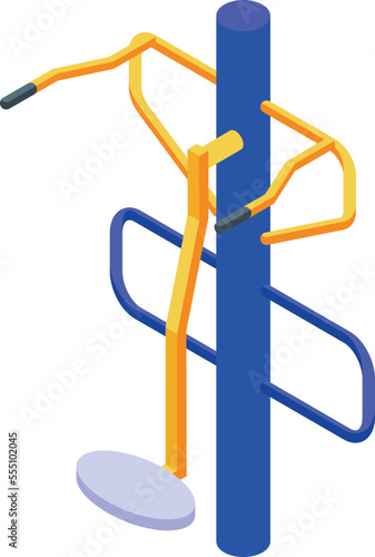 Urban area icon isometric vector. Street workout. Sport park