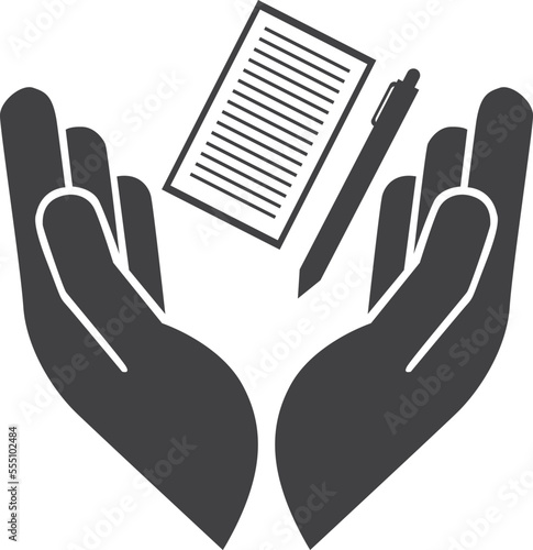 Legal settlement icon, legal judgment icon black vector