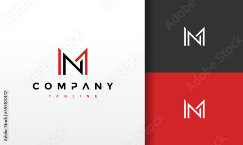 initials letter NM logo