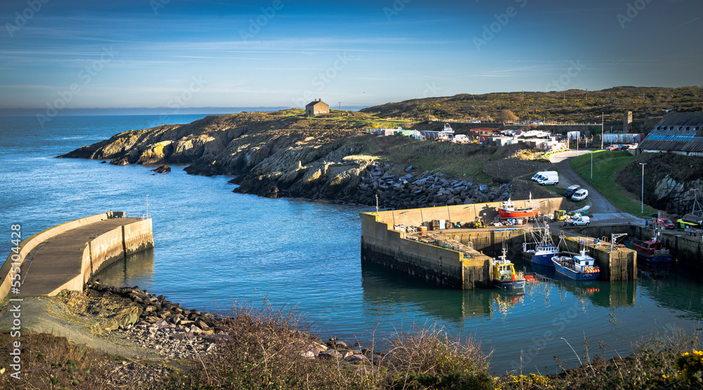 Fototapeta premium Amlwch Harbour on Anglesey, North Wales