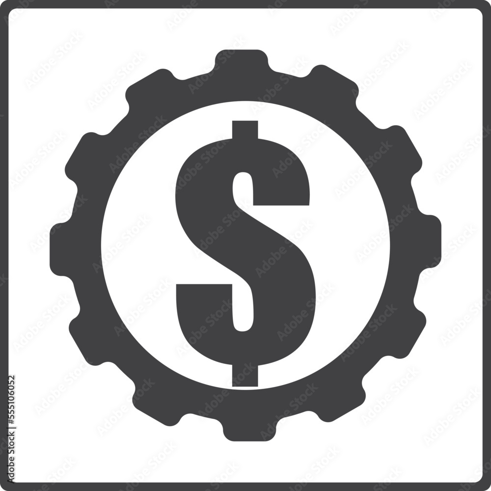 Finance icon, money resource icon black vector Finance icon, money resource icon black vector