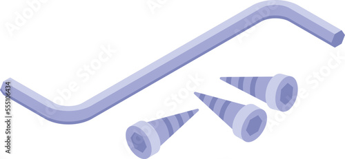 Furniture tools icon isometric vector. Wood production. Maker assembly