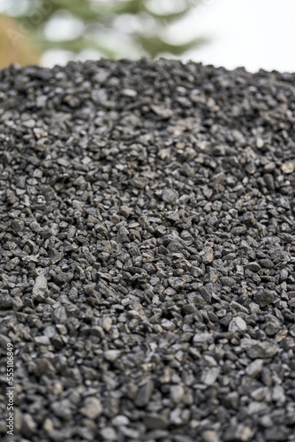 pile of black coal