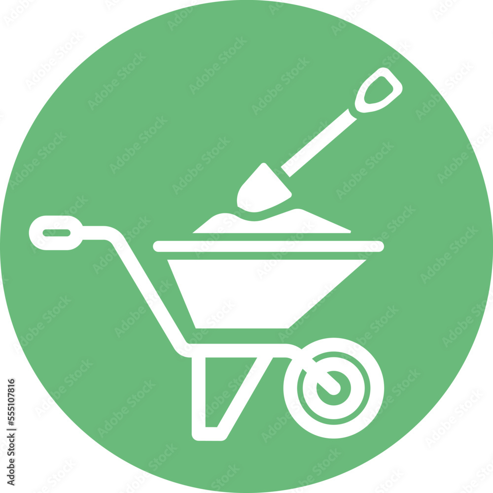 Wheelbarrow Vector Icon
Wheelbarrow Vector Icon