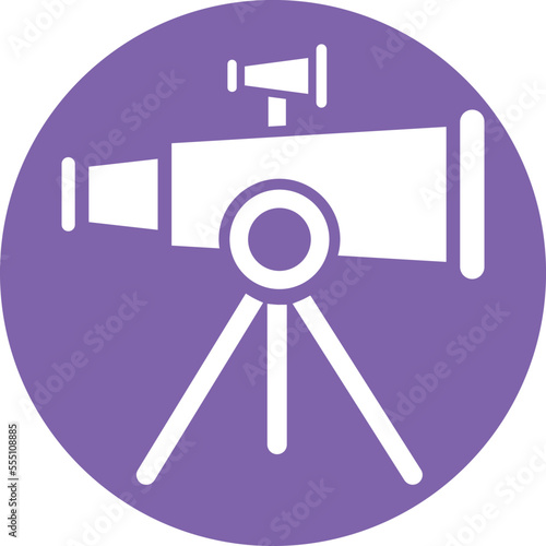 Telescope Vector Icon
