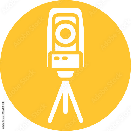 Theodolite Vector Icon
