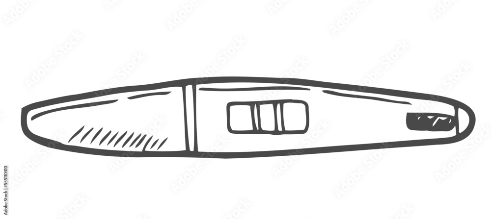 Vector Hand Drawn Sketch Pregnancy Test Illustration Vector Hand Drawn Sketch Pregnancy Test Illustration
