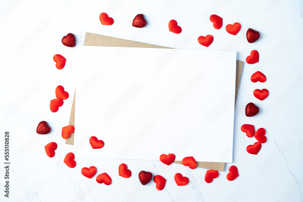 Mockup for a letter or a wedding invitation. Mockup for a letter or a wedding invitation.