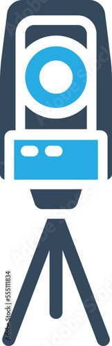 Theodolite Vector Icon
