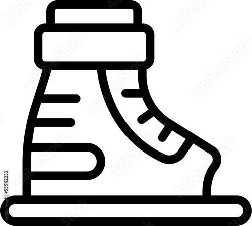 Water ski boot icon outline vector. Sea fun. Boat surfer