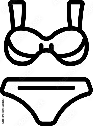 Swimwear icon outline vector. Water ski. Surfer boat