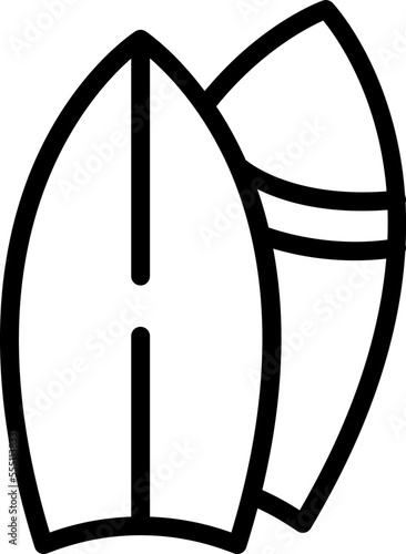 Surfing board icon outline vector. Wind kite. Sport surfer