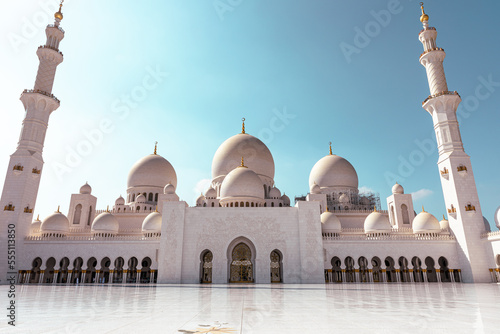 Sheikh Zayed Grand Mosque  Abu Dhabi. United Arab Emirates.