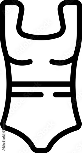 Woman swimwear icon outline vector. Extreme summer. Water sport