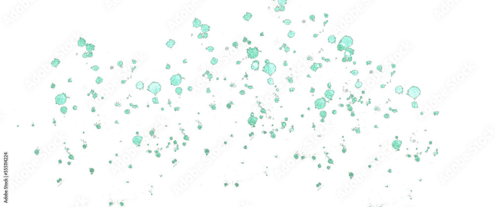 pastel blue glitter splashes on transparent background clip art