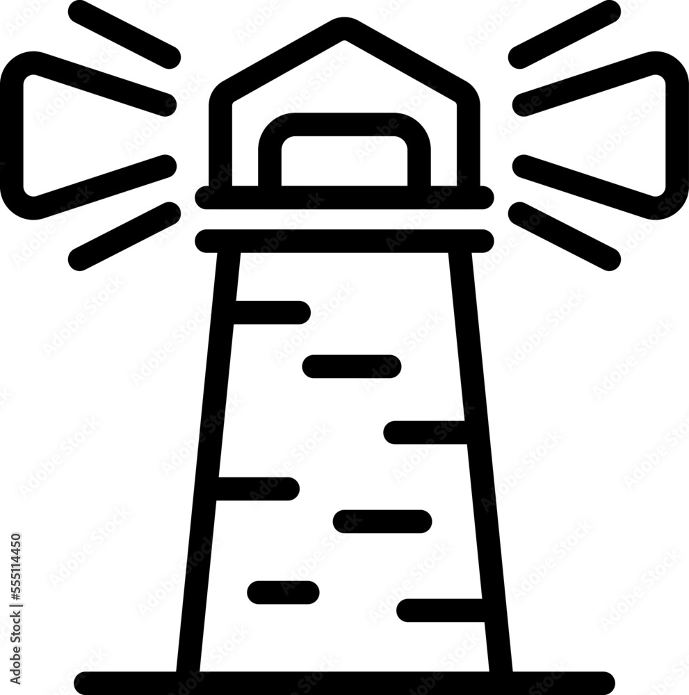Lighthouse icon outline vector. Extreme summer. Kite board Lighthouse icon outline vector. Extreme summer. Kite board