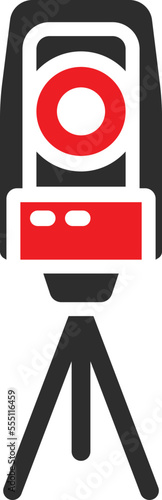 Theodolite Vector Icon
