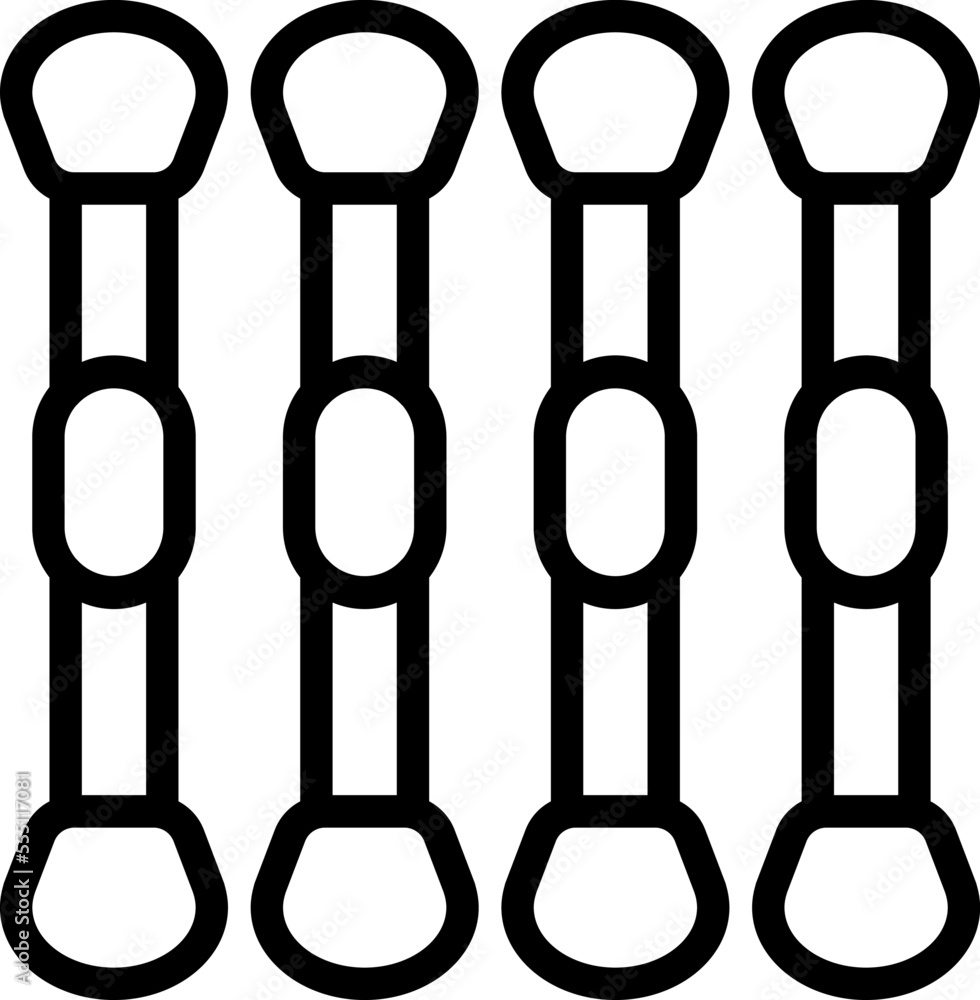Plastic swab icon outline vector. Cotton ear. Care bud Plastic swab icon outline vector. Cotton ear. Care bud