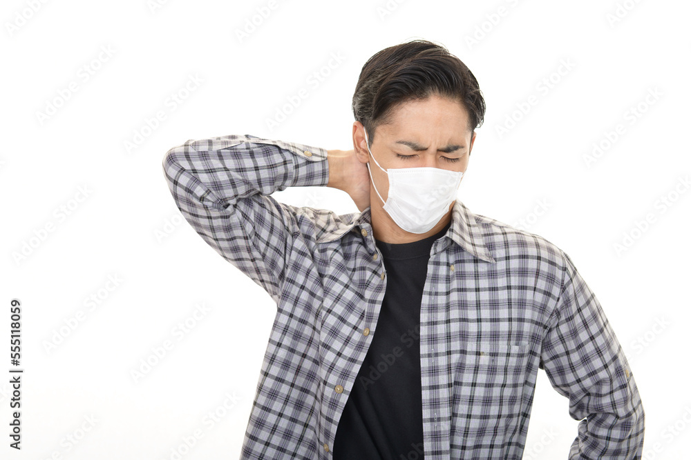 マスクをしている男性 マスクをしている男性