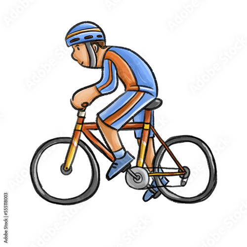 cyclist illustration